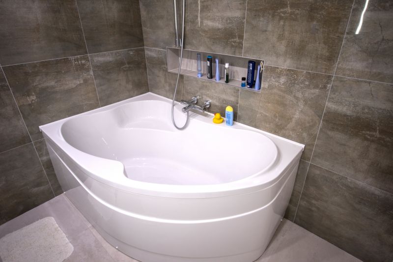 Elegant Bathtub with Fixtures